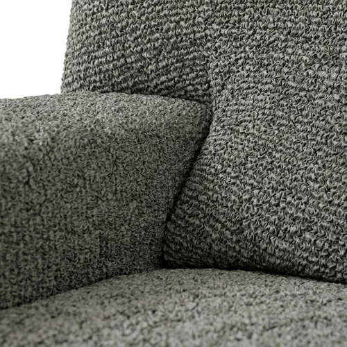 Vista 7 de PAULATO BY GA.I.CO. Funda para tumbona – Funda suave – Protector elástico de 1 pieza para sillón – Tela estampada – Gris musgo