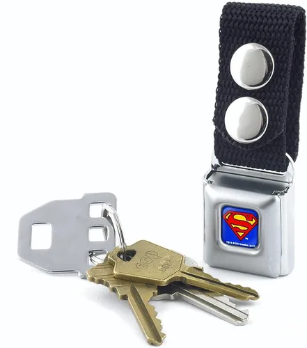 Vista 2 de Buckle-Down Llavero-Superman Full Color Azul