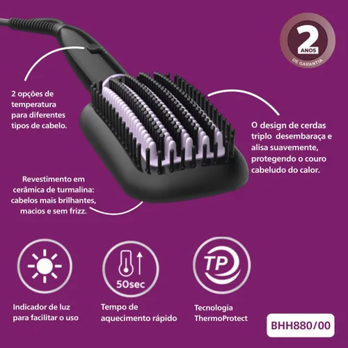 Vista 9 de Philips Cepillo calefactable esencial StyleCare BHH880