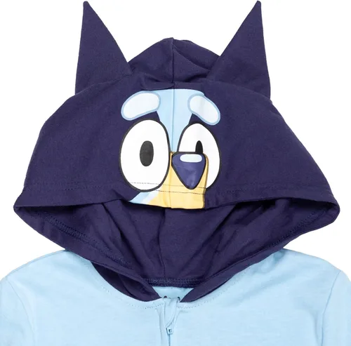 Vista 7 de Bluey Bingo - Overol de cosplay con cremallera para niños pequeños a niños grandes Naranja