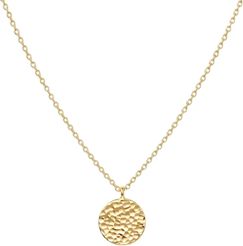 Vista 11 de Fettero - Collar con dije de oro, gargantilla en capas con moneda abierta, círculo de karma completo, luna creciente nueva, 14K oro chapado