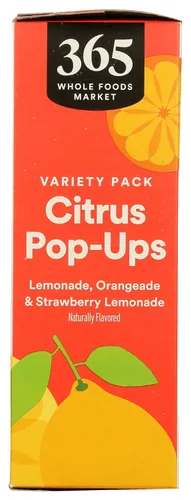 Vista 5 de 365 by Whole Foods Market, Popups Citrus, 3 onzas líquidas cada uno, 6 unidades (paquete de 1)