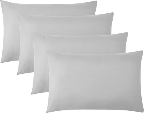 Vista 11 de Southshore Fine Linens® - Vilano® Springs - Par de fundas de almohada plisadas, color negro, estándar (Queen)