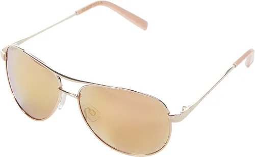 Vista 8 de Jessica Simpson J106 Iconic Aviator Pilot - Gafas de sol para mujer con protección UV400 Dorado
