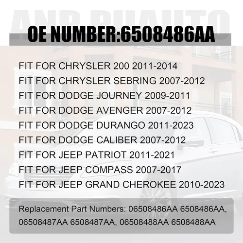 Vista 6 de 6508486AA Kit de pernos de alineación de eslabones de dedo trasero, pernos de inclinación traseros para Dodge Avenger Caliber Durango Journey