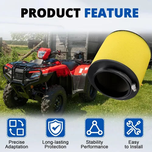 Vista 4 de LOCOPOW 17254-HPO-A00 Filtro de aire para Honda Pioneer 700 Foreman 500 Rubicon 500 Rincon 680 Big Red 700 MUV700 SXS700 TRX680FA TRX680FGA TRX500FM