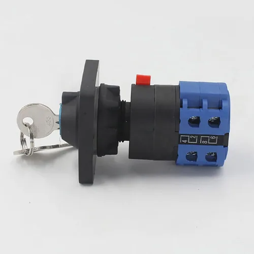 Vista 3 de Interruptor selector de cambio universal, interruptor de transferencia de energía, 2 posiciones 12 terminales, LW26-20 C06/3 380V 20A Motor