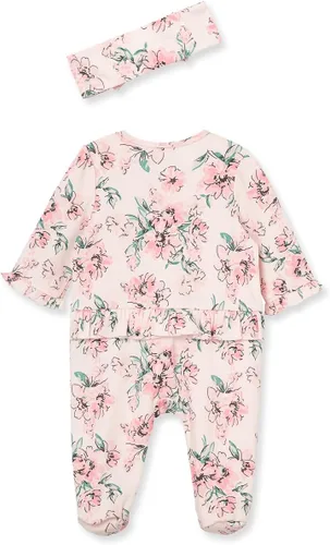Vista 2 de Little Me baby-girls 2-piece Footie and Headband SetFootie