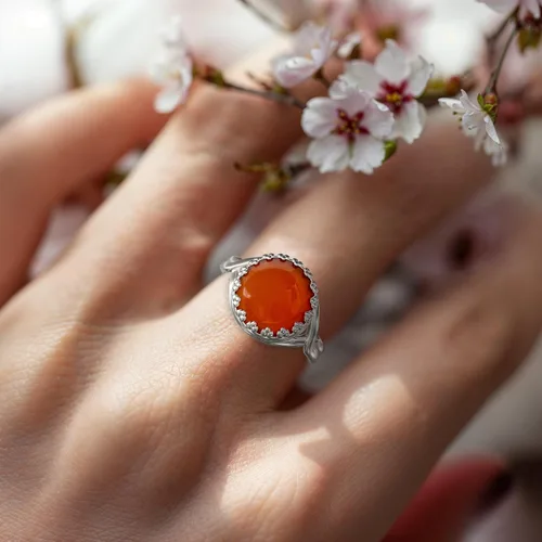 Vista 52 de 925 Sterling Silver Gemstone Rings for Women - Anniversary Rings for Women - Sterling Silver Rings for Women - Dainty Sterling Silver Rings