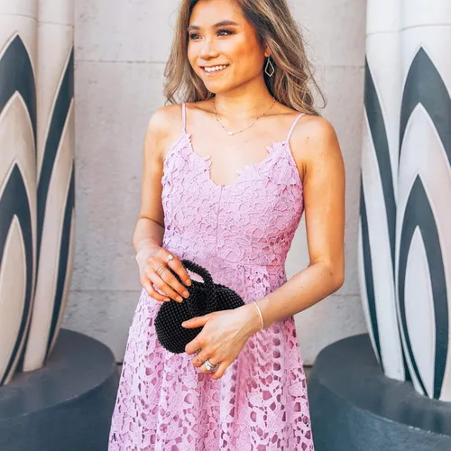Vista 6 de ELEOPTION - Bolso de mano para mujer, diseño triangular, ideal para fiestas o graduaciones, negro