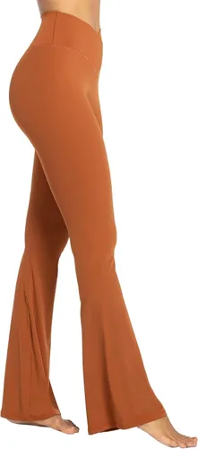Vista 4 de Sunzel Womens Flare Leggings with Tummy Control Crossover Waist and Wide Leg