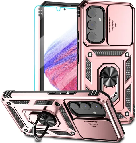 Vista 10 de Funda para Samsung Galaxy A54 5G, con protectores de pantalla y funda para cámara, [grado militar] 16 pies. Funda a prueba de caídas con función