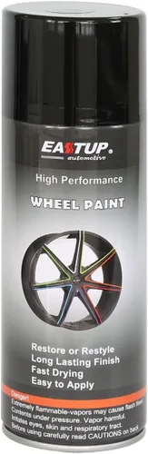 Vista 16 de EASTUP Pintura en aerosol de esmalte acrílico metálico de imitación de plata premium para ruedas - Acabado brillante, alta durabilidad, resistente