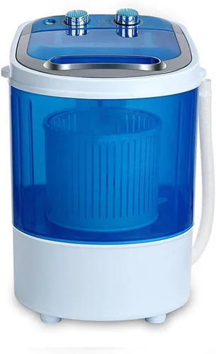 Vista 2 de YXCKG Mini lavadora con secadora giratoria, máquina de lavandería, nivel de agua ajustable, lavadora compacta con manguera de drenaje, para hogares
