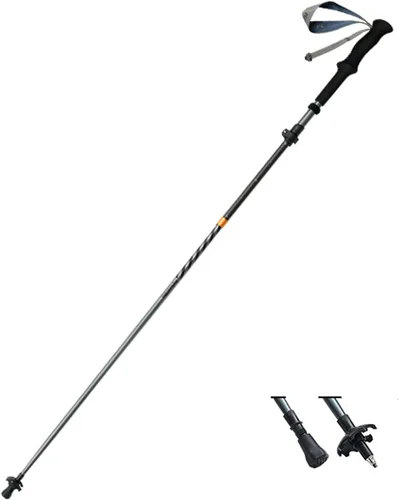 Vista 4 de Naturehike Changfeng Pro/UL - Bastón de senderismo plegable de 3 secciones ligero de carbono y aluminio, para mujeres, hombres y personas mayores