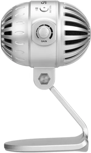 Vista 7 de Saramonic SmartMic MTV500 Micrófono de estudio USB de escritorio con diafragma grande de varios patrones con salida de auriculares