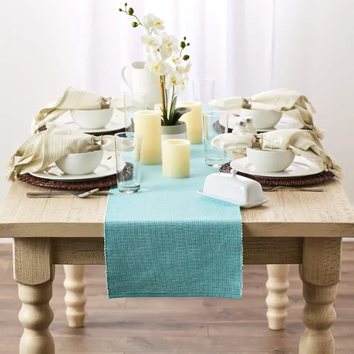 Vista 5 de DII Mesa de la colección de dos tonos, tablero de mesa, 13x72, aguamarina
