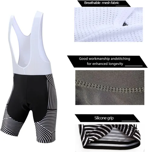 Vista 63 de Coconut Ropamo CR - Conjunto de camiseta de ciclismo para hombre, con cremallera y bolsillo con pantalones cortos con acolchado 4D