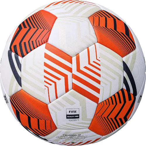 Vista 3 de Molten UEFA Europa League UEL - Balón de fútbol oficial UEL, color blanco/naranja/negro, modelo: 5000 'Match Ball', talla 5
