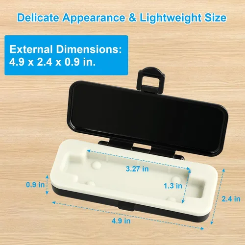 Vista 5 de iGuerburn Estuche rígido para monitor KardiaMobile 1L EKG Ajuste cómodo, protección contra golpes, uso directo, resistente a salpicaduras y polvo