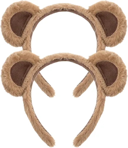 Vista 17 de KICOSY Diadema de orejas de animal de felpa, accesorios para el cabello Rana