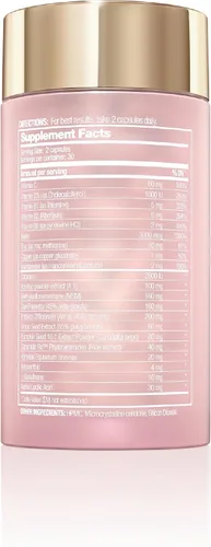 Vista 7 de Halo Beauty Suplemento para la piel y las uñas Crecimiento del cabello más grueso, piel radiante y uñas fuertes con biotina, palma enana americana