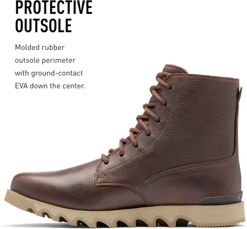 Vista 4 de Sorel Kezar - Botas altas WP para hombre, botas de lluvia de cuero impermeables