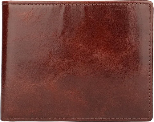 Vista 7 de Cartera para hombre-Cuero Genuino RFID Bloqueo Billetera Bifold Elegante Con Ventana 2 ID