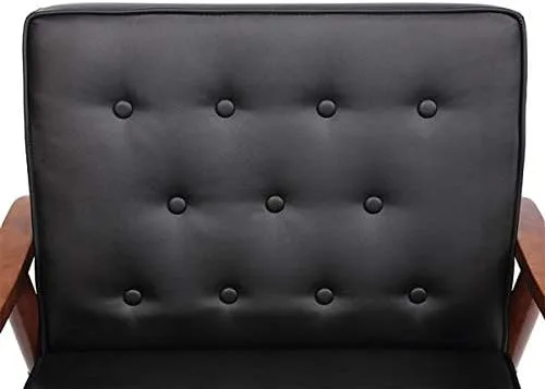 Vista 5 de 75x69x84CM 400 lbs Silla ejecutiva de invitados de la liga de dormitorio, sillas de recepción de invitados, silla de salón de madera Silla
