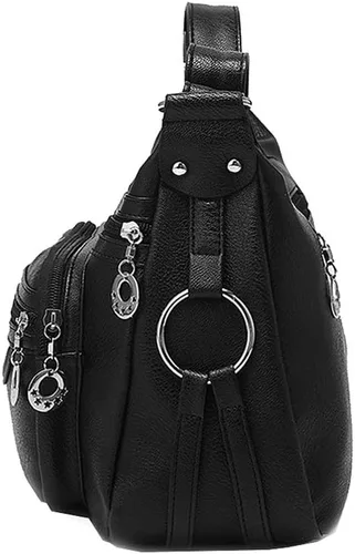 Vista 2 de MINTEGRA Bolso cruzado de cuero para mujer, bolso de bolsillo ligero para hombro