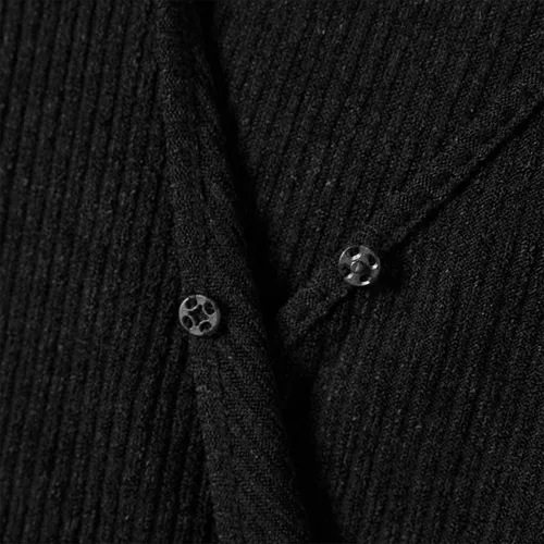 Vista 5 de PATPAT Mommy and Me - Trajes a juego de manga larga, vestido casual negro, traje de otoño, ropa a juego para niñas y mujeres