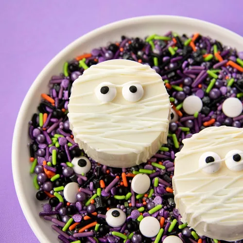 Vista 7 de Sweets Indeed Candy Eyeballs – Paquete de ampolla de 0.88 oz – Ojos de azúcar comestibles para galletas de Halloween, cupcakes, pasteles y golosinas