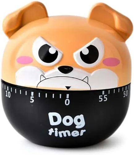 Vista 11 de Temporizadores de maquinaria de perro de dibujos animados lindos 60 minutos temporizador de cocina mecánica reloj contadores de alarma fuerte