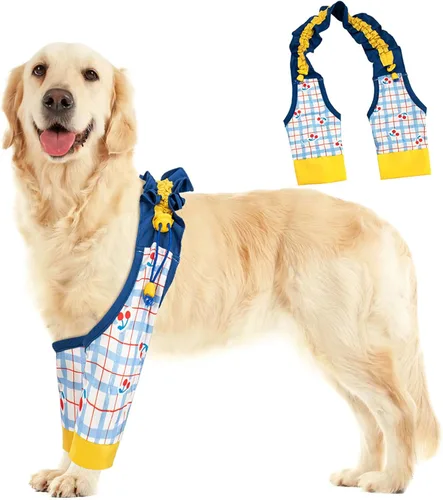 Vista 10 de Coppthinktu - Protector de codo de perro para callos, coderas ajustables
