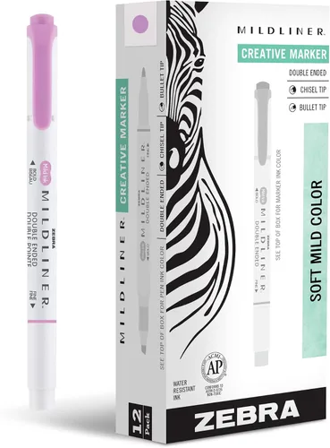 Vista 28 de Zebra Pen Mildliner - Resaltadores de doble punta, puntas anchas y finas, ideales para resaltar la Biblia, sin sangrado, suministros escolares