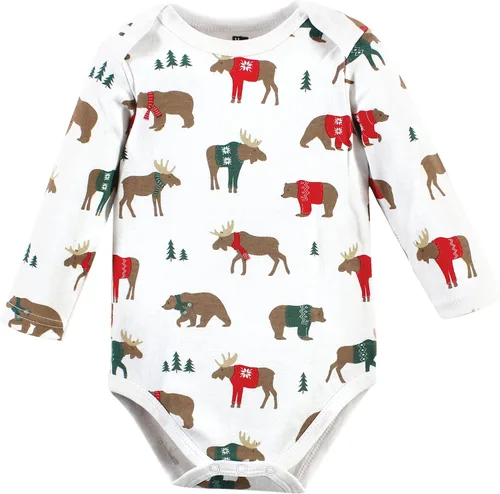 Vista 4 de Hudson Baby unisex-baby Cotton Long-sleeve Bodysuits