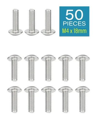 Vista 2 de IMScrews Tornillos de cabeza Phillips M4-0.028 x 0.709 in, tornillos de acero inoxidable 304, paquete de 50