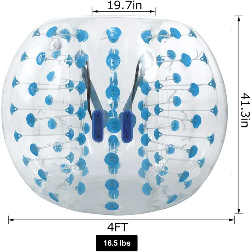 Vista 5 de Balones burbuja de fútbol inflables para adolescentes/adultos, bola de Zorb para el cuerpo de 1,2 m/1,5 m de diámetro, 1 paquete