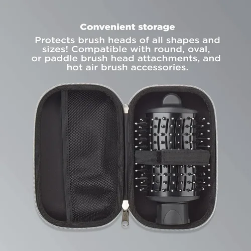 Vista 3 de INFINITIPRO BY CONAIR Estuche de almacenamiento para cabezal de cepillo, Compatible con cepillos secadores INFINITIPRO by Conair The Knot Dr