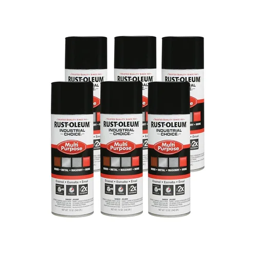 Vista 5 de Aerosol de esmalte Rust-Oleum para uso general; envase de 16 onzas líquidas; lata de aerosol, almendra, 6