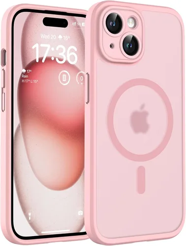 Vista 52 de TOCOL Funda para iPhone 11, compatible con Magsafe, protección completa de cámara, imanes integrados, protección contra caídas, funda translúcida