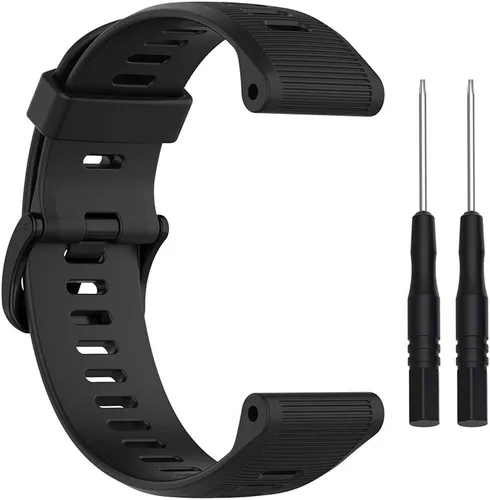 Vista 5 de Correa para Garmin Forerunner 945, correa de repuesto de silicona suave para reloj inteligente Garmin Forerunner 935 (sin rastreador)