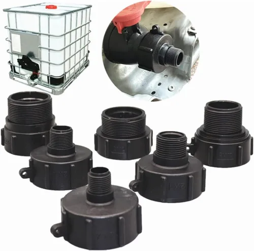 Vista 8 de Accesorios de bolsa para tanque de agua, adaptador de tanque de asas IBC Adaptador de transferencia de 2 pulgadas al conector de montaje de manguera