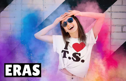 Vista 2 de Expression Tees Camiseta juvenil I Heart Taylor Concert Music Lover