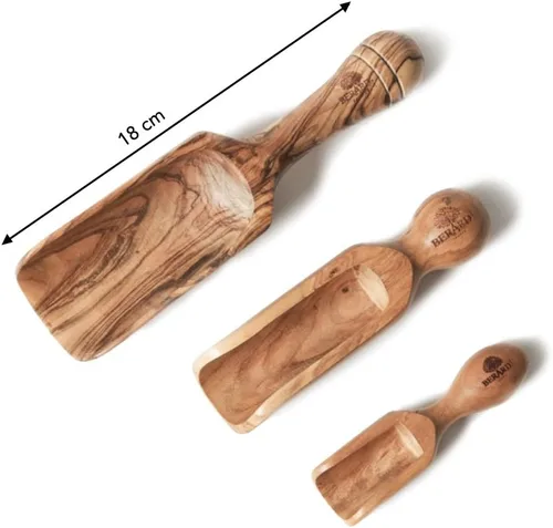Vista 4 de Berard Cuchara artesanal de madera de olivo, 7 pulgadas