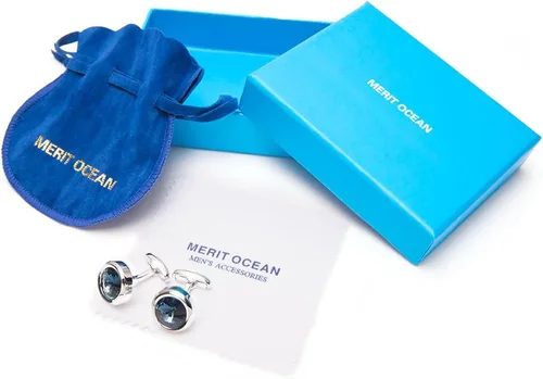 Vista 6 de Gemelos para hombre, estilo elegante, con caja de regalo