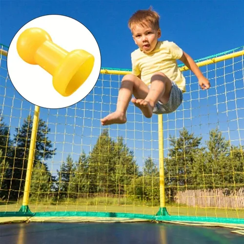 Vista 2 de Tapa de poste de recinto, tapas de poste de trampolín para niños, gancho de red, cubierta de poste de trampolín en forma de G para anillos de metal