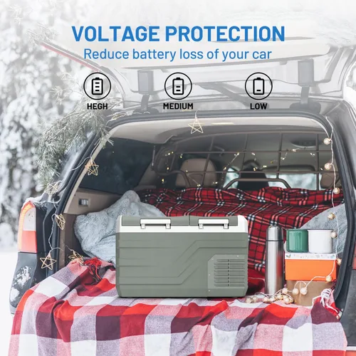Vista 5 de Alpicool Refrigerador de 12 Voltios Portátil Refrigerador Portátil para Automóvil 25 Cuartos Nevera para Automóvil Portátil 12V Refrigerador