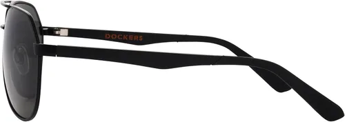 Vista 3 de DOCKERS Men's Crew Sunglasses Aviator, Black, 61 mm