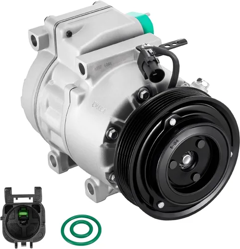 Vista 26 de BDFHYK 57197 Compresor de CA con embrague compatible con Hyundai Santa Fe 2003-2006 y XG350 2002-2005 3.5L, XG300 2001 3.0L, compatible con Kia